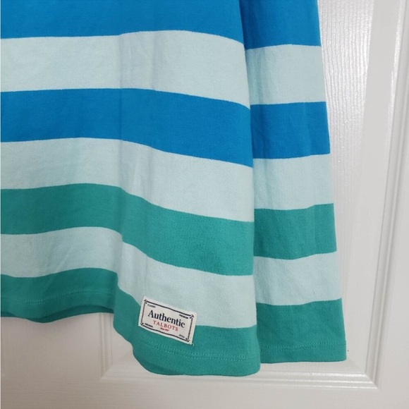 Talbots Ombre Orchid Striped Bateau Neck Top Large - Picture 8 of 11